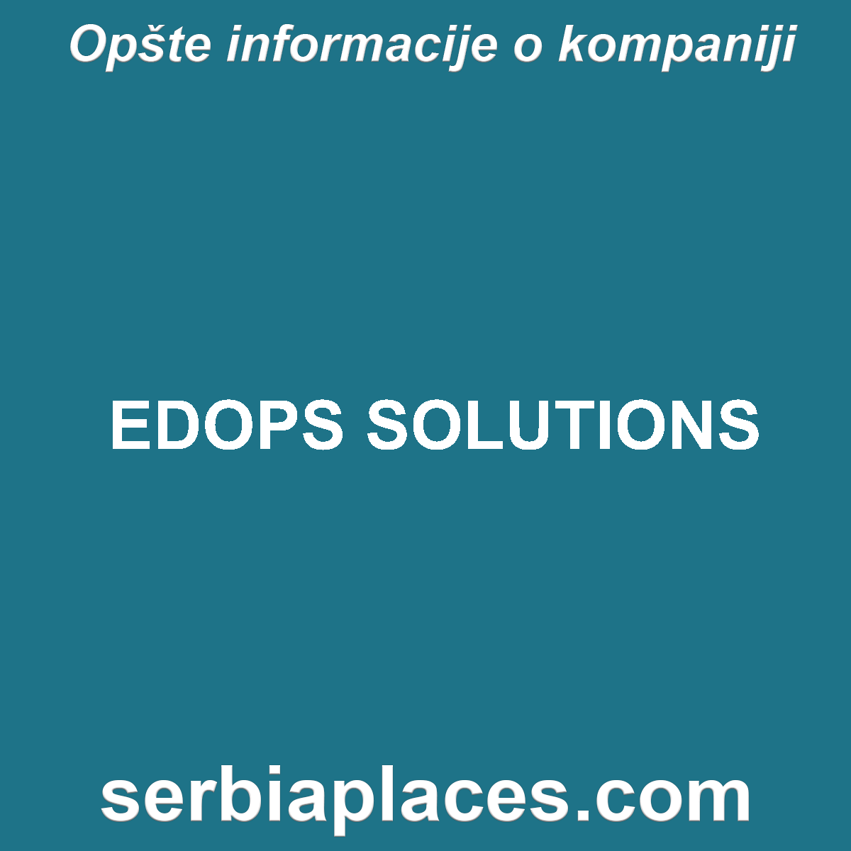 EDOPS SOLUTIONS