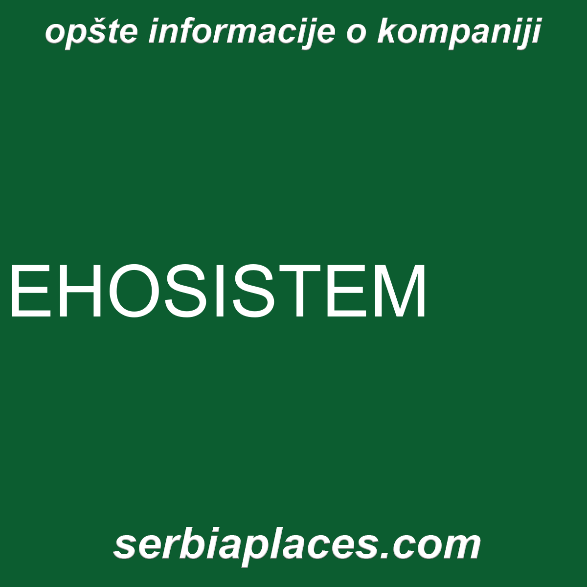 EHOSISTEM