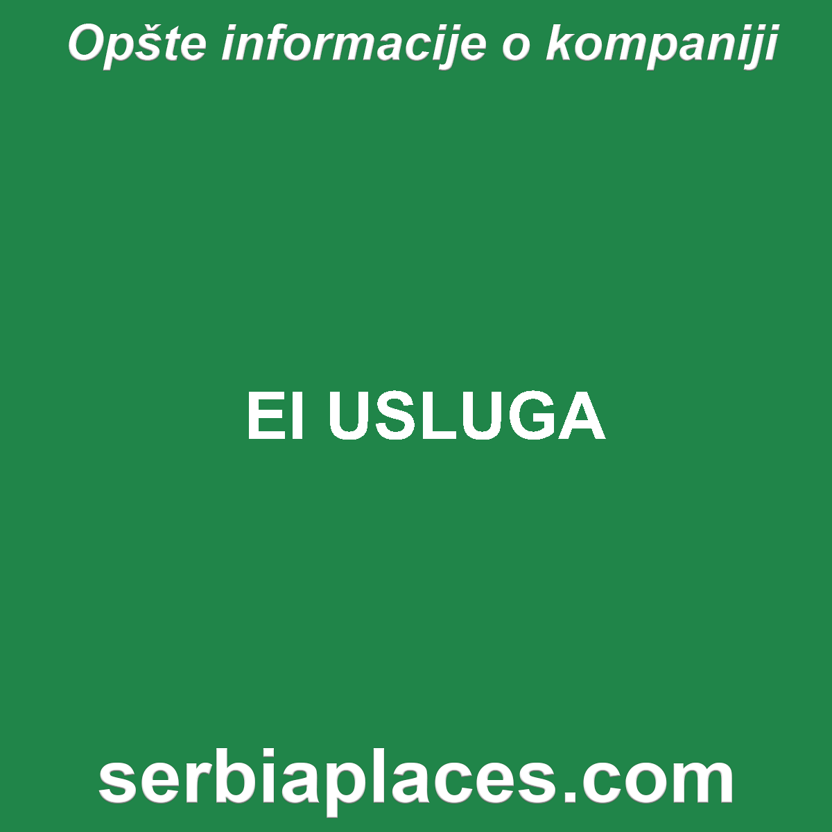 EI USLUGA