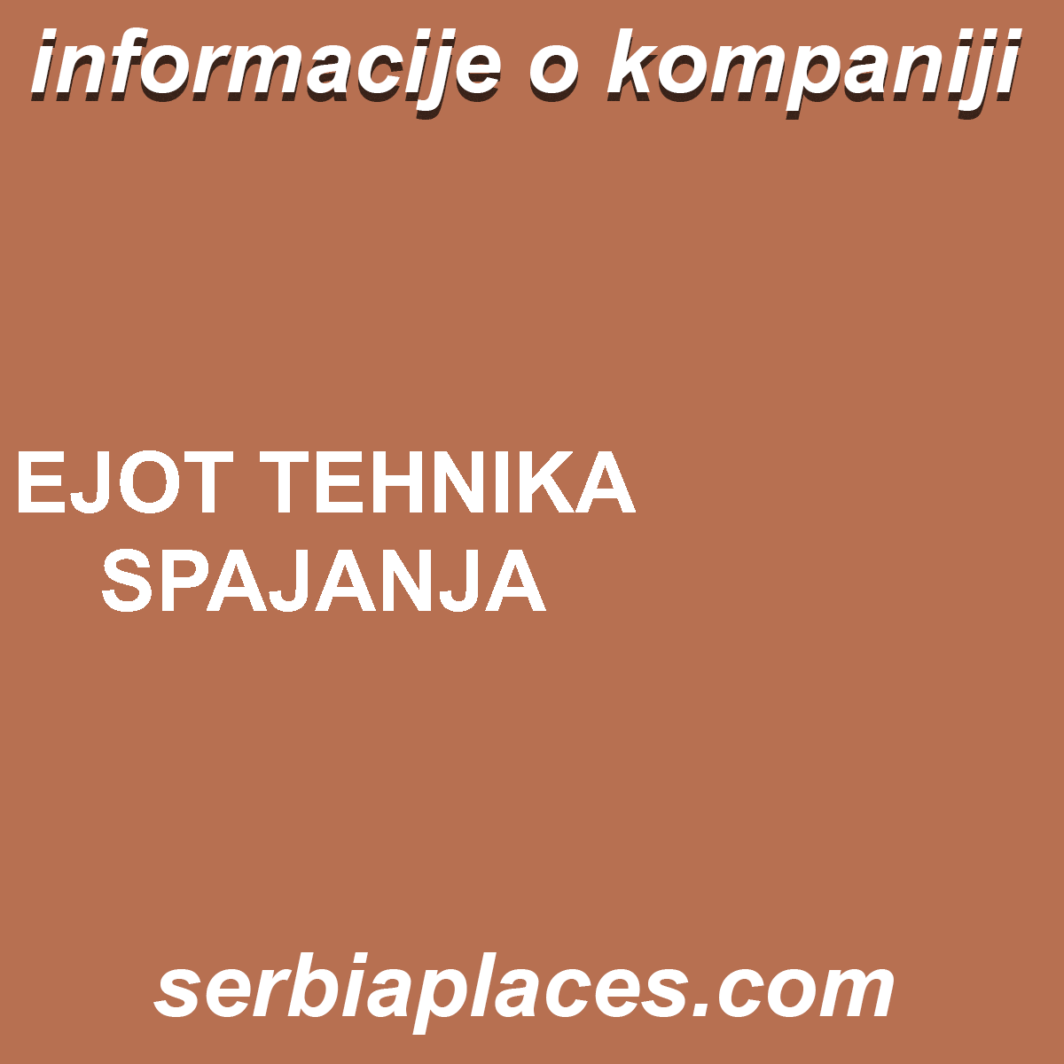 EJOT TEHNIKA SPAJANJA