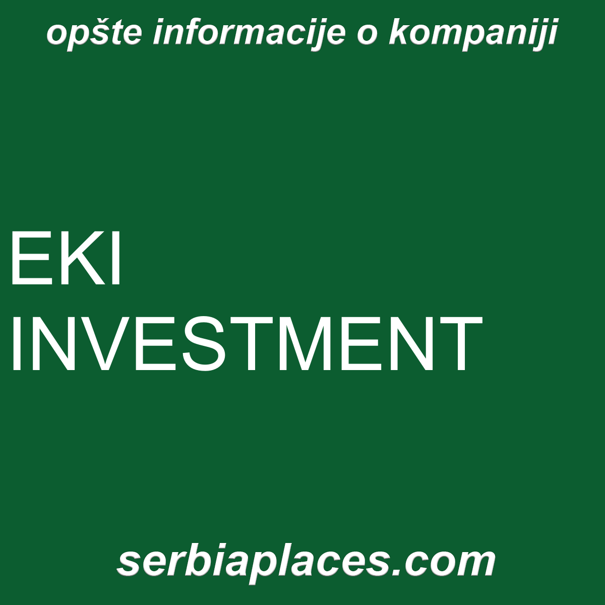 EKI INVESTMENT