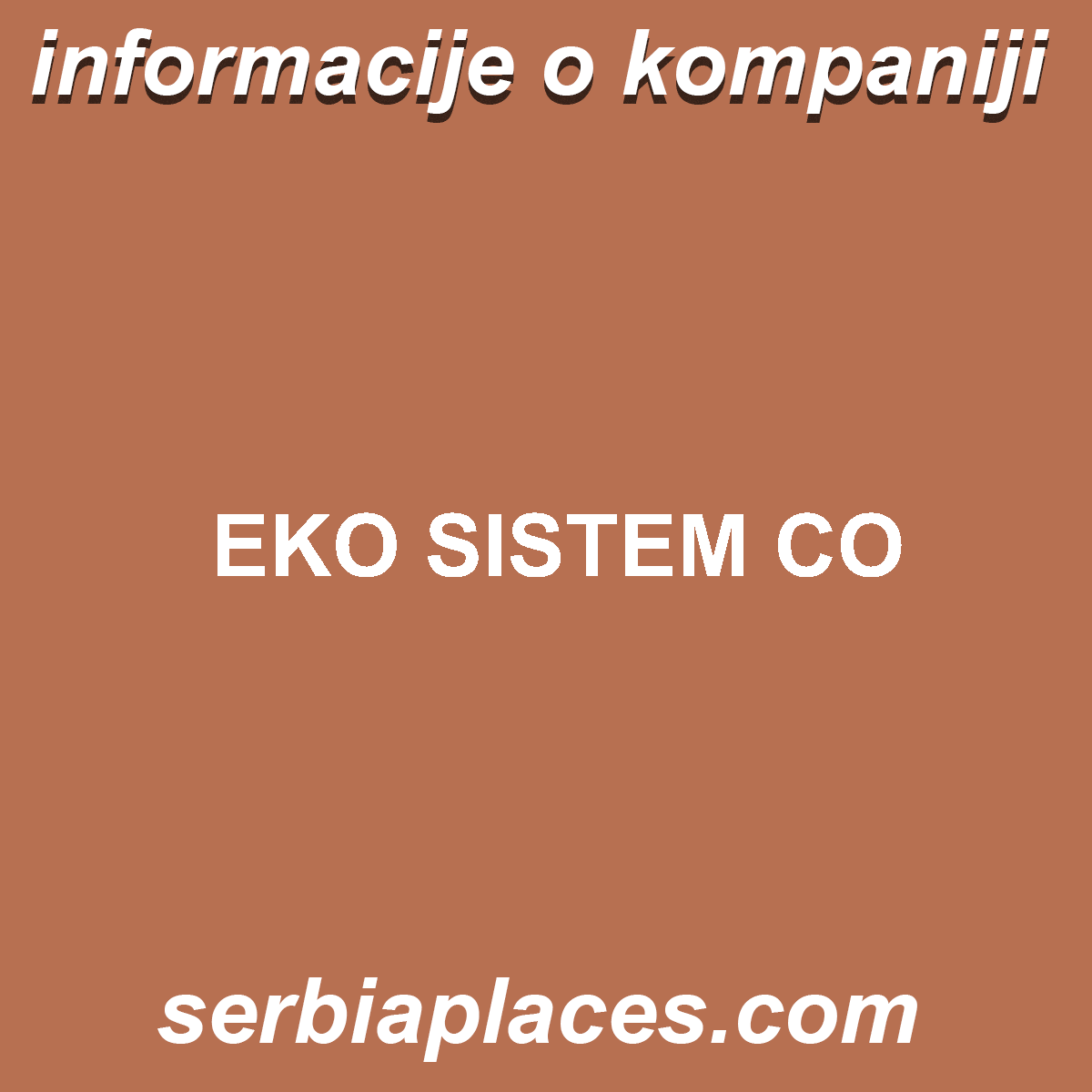 EKO SISTEM CO