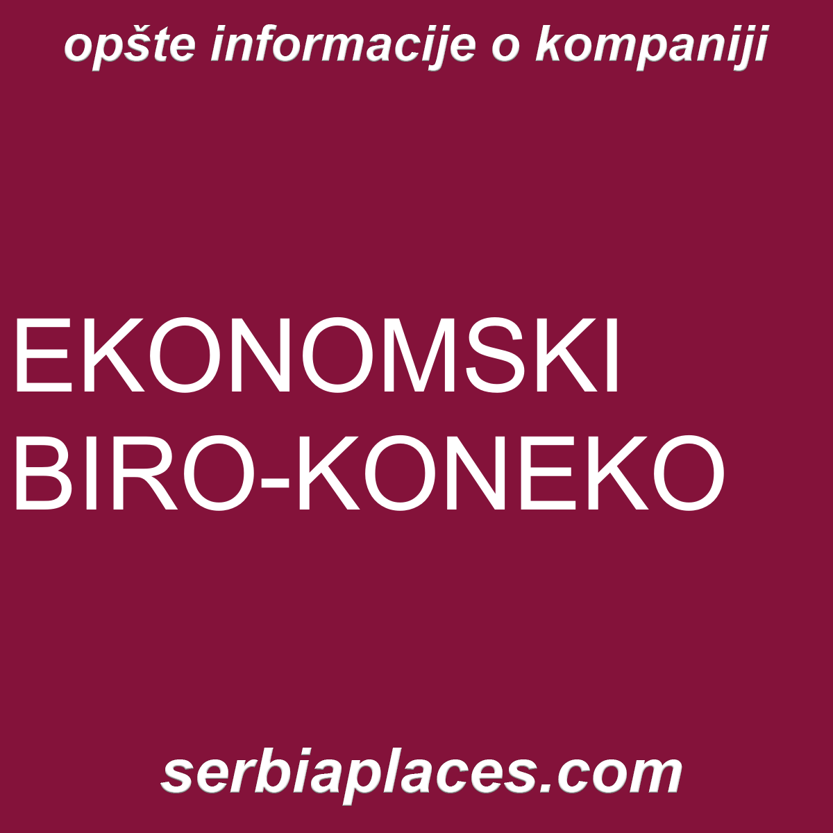 EKONOMSKI BIRO-KONEKO