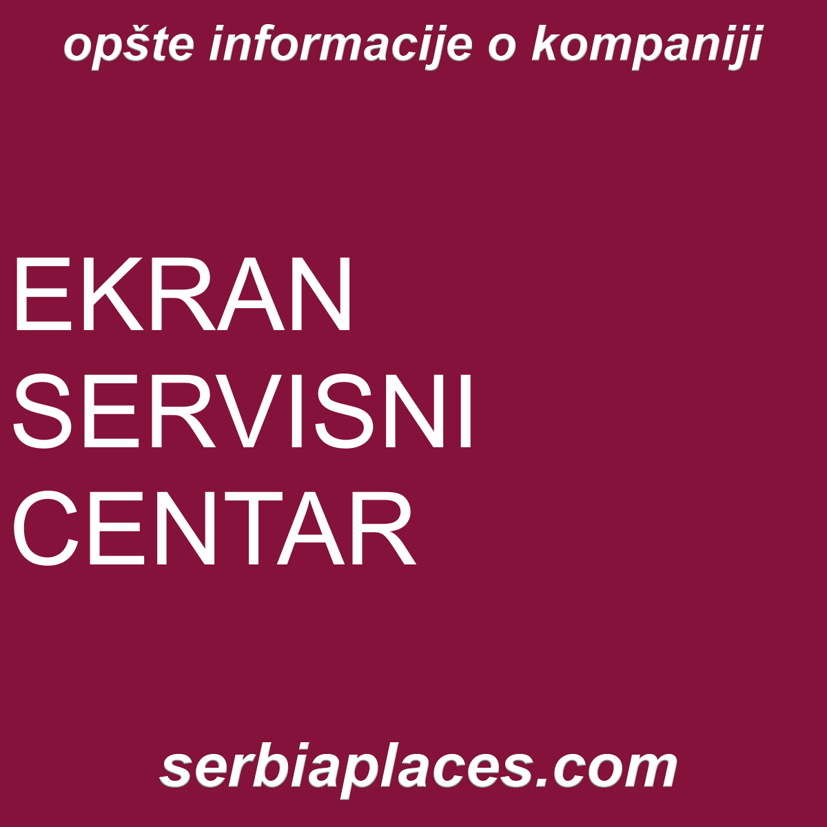 EKRAN SERVISNI CENTAR