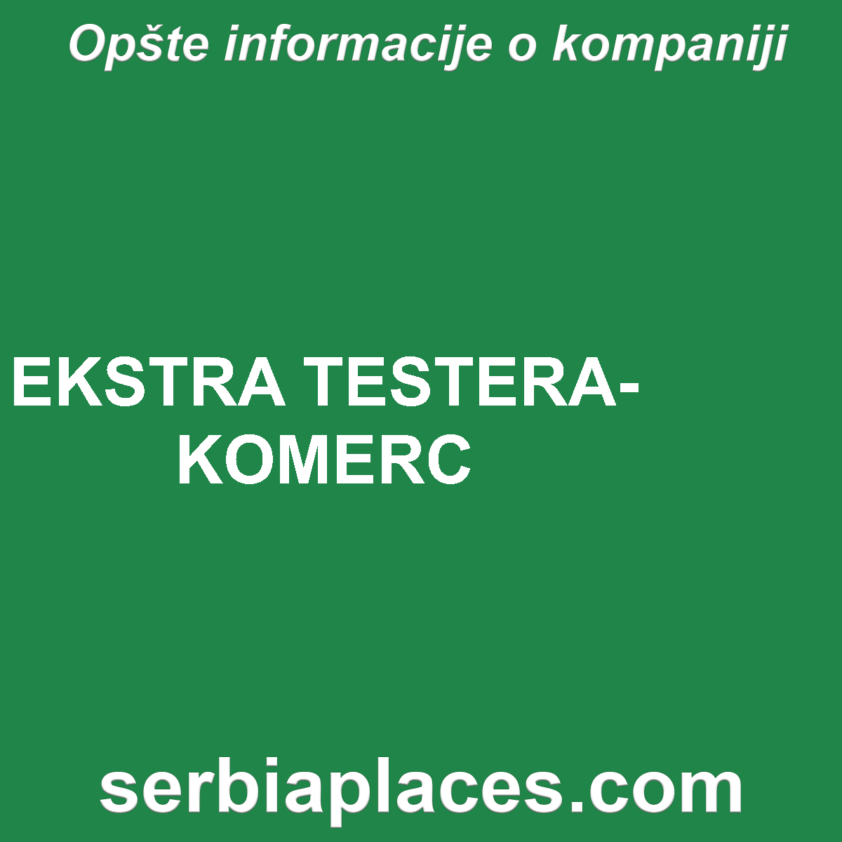 EKSTRA TESTERA-KOMERC