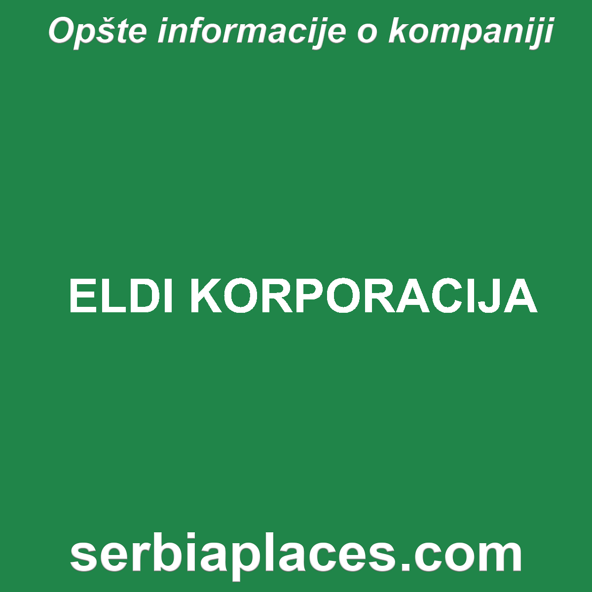 ELDI KORPORACIJA