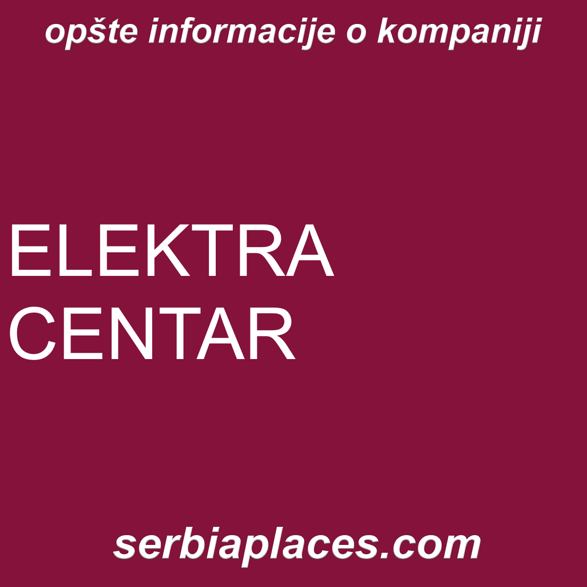 ELEKTRA CENTAR