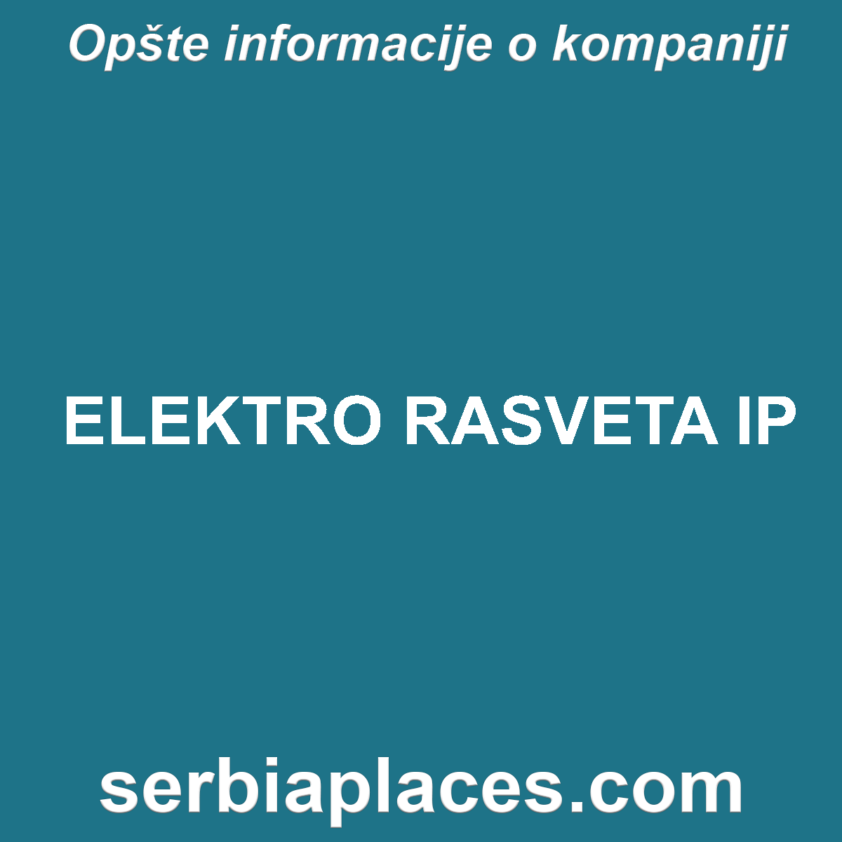 ELEKTRO RASVETA IP