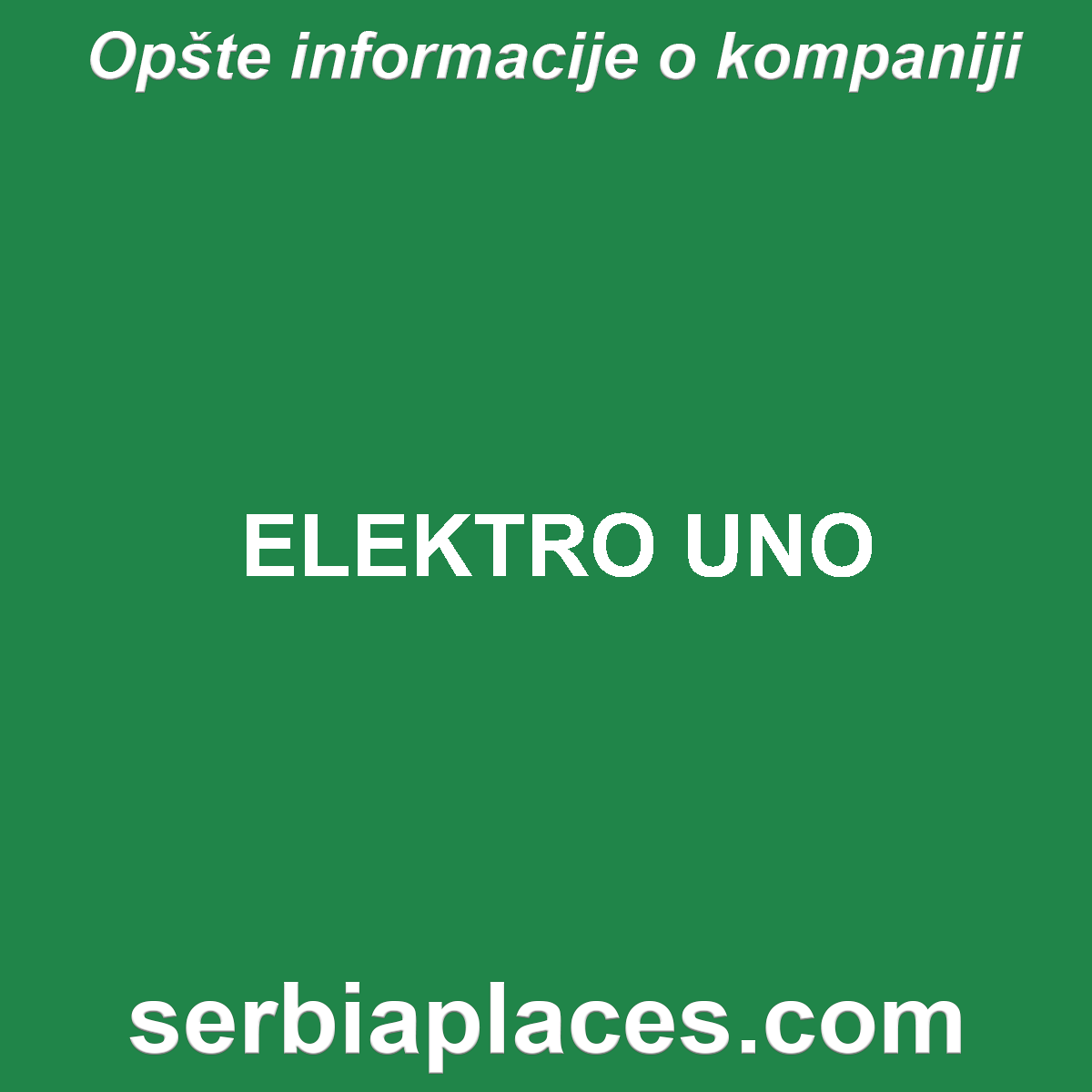 ELEKTRO UNO