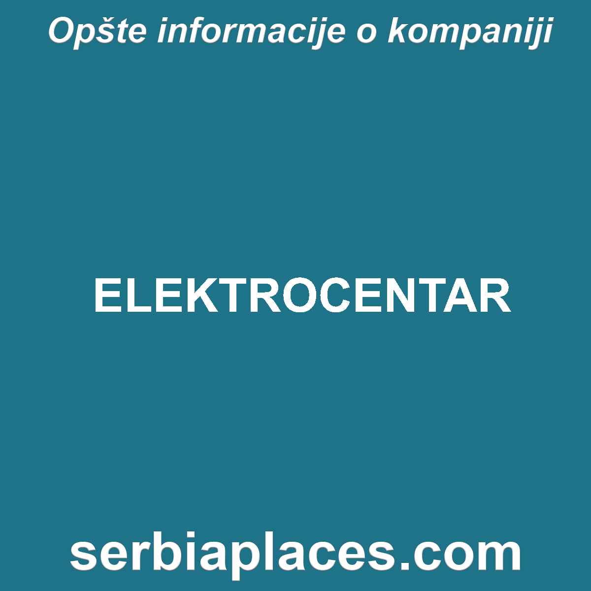 ELEKTROCENTAR