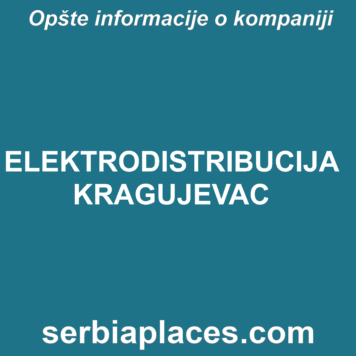 ELEKTRODISTRIBUCIJA KRAGUJEVAC