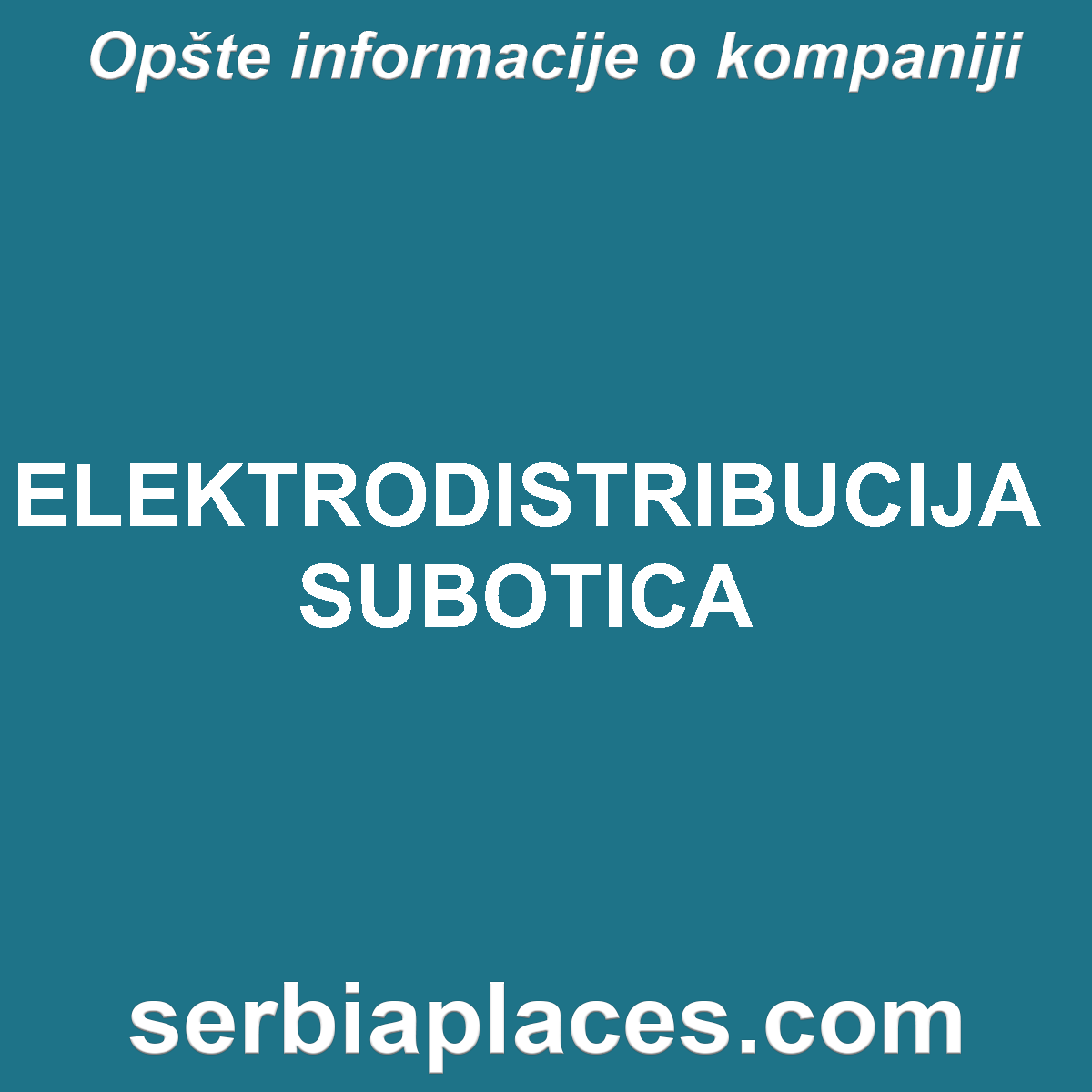ELEKTRODISTRIBUCIJA SUBOTICA