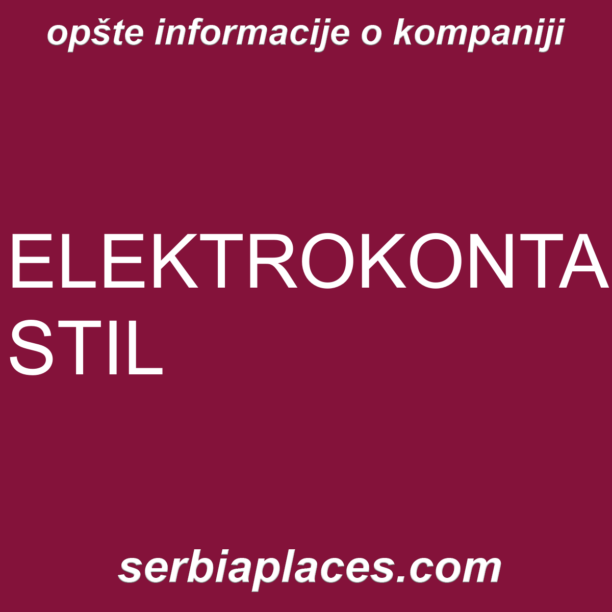 ELEKTROKONTAKT STIL
