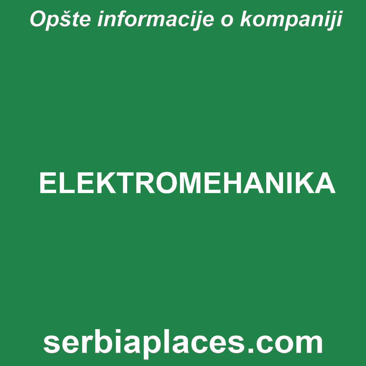 ELEKTROMEHANIKA