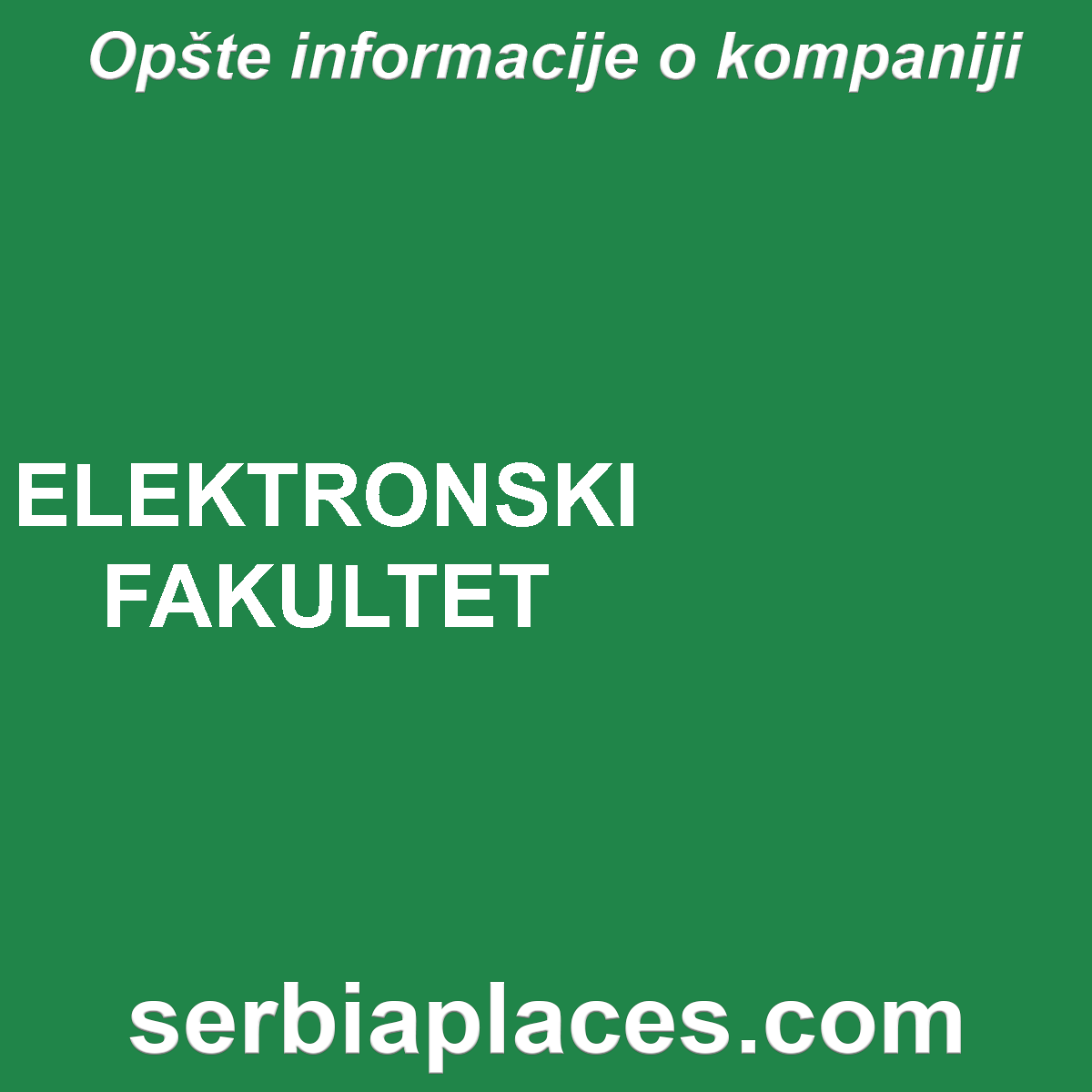 ELEKTRONSKI FAKULTET