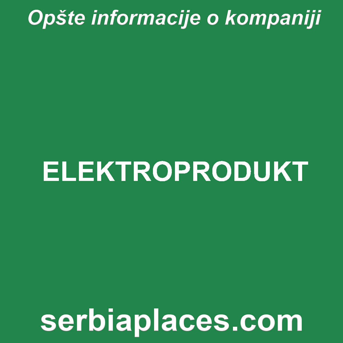ELEKTROPRODUKT