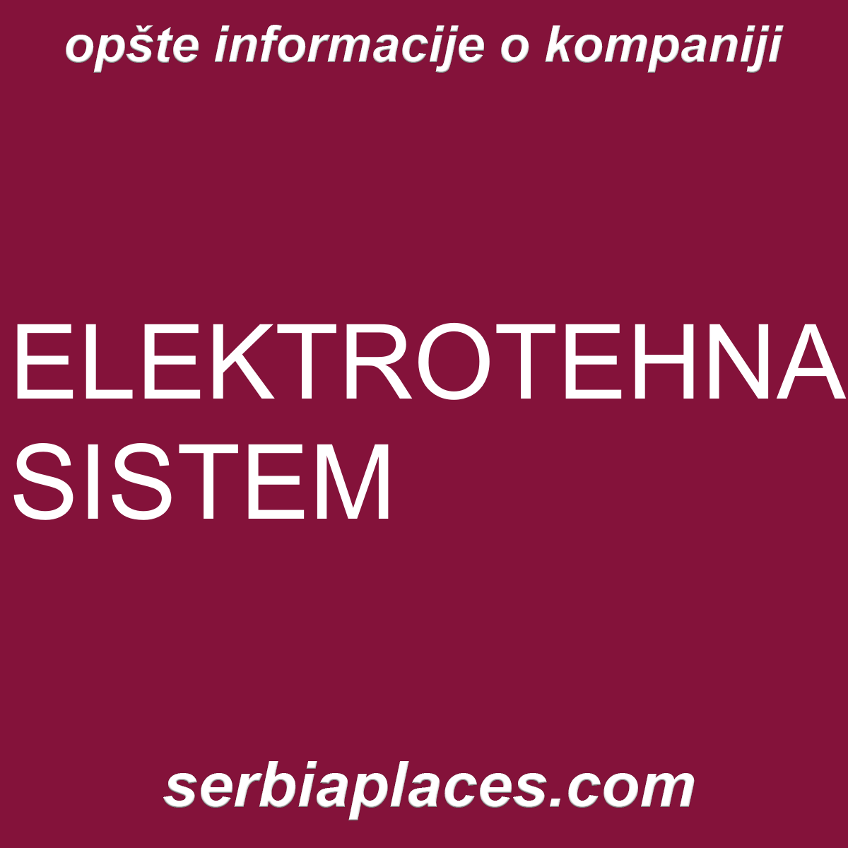 ELEKTROTEHNA SISTEM