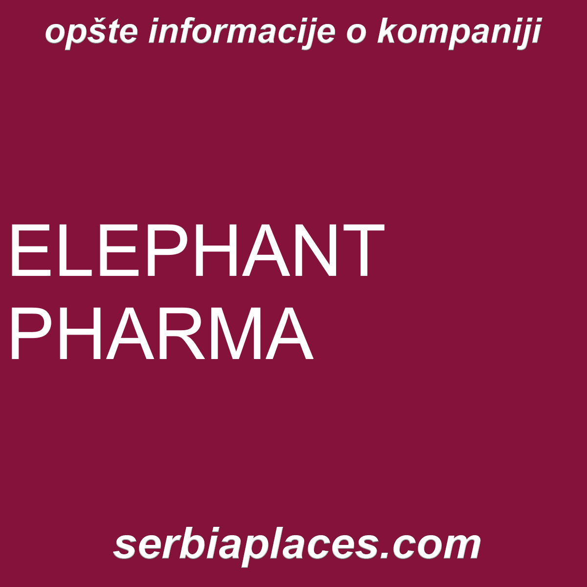 ELEPHANT PHARMA