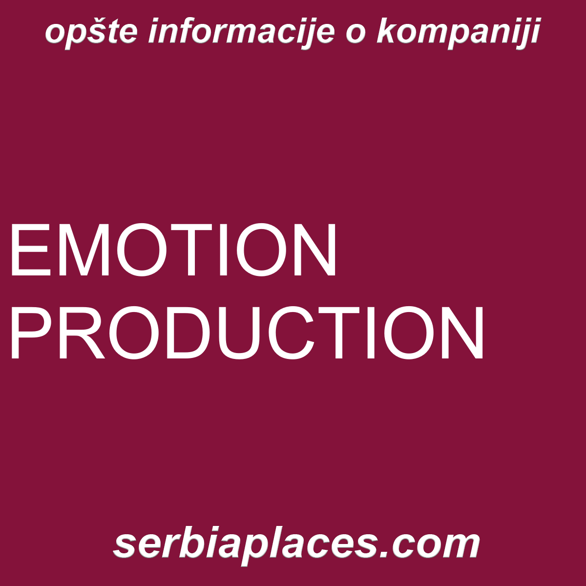 EMOTION PRODUCTION