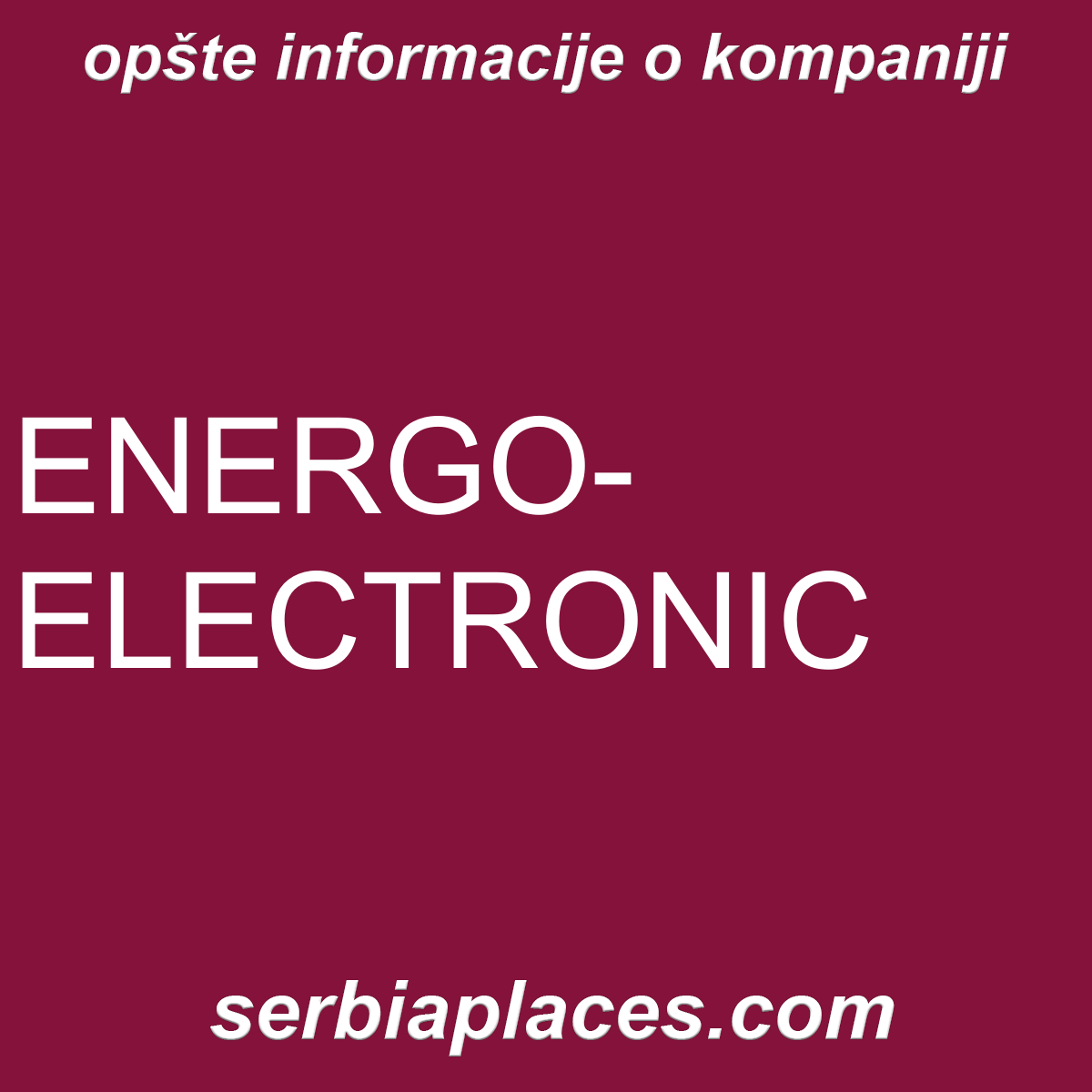ENERGO-ELECTRONIC