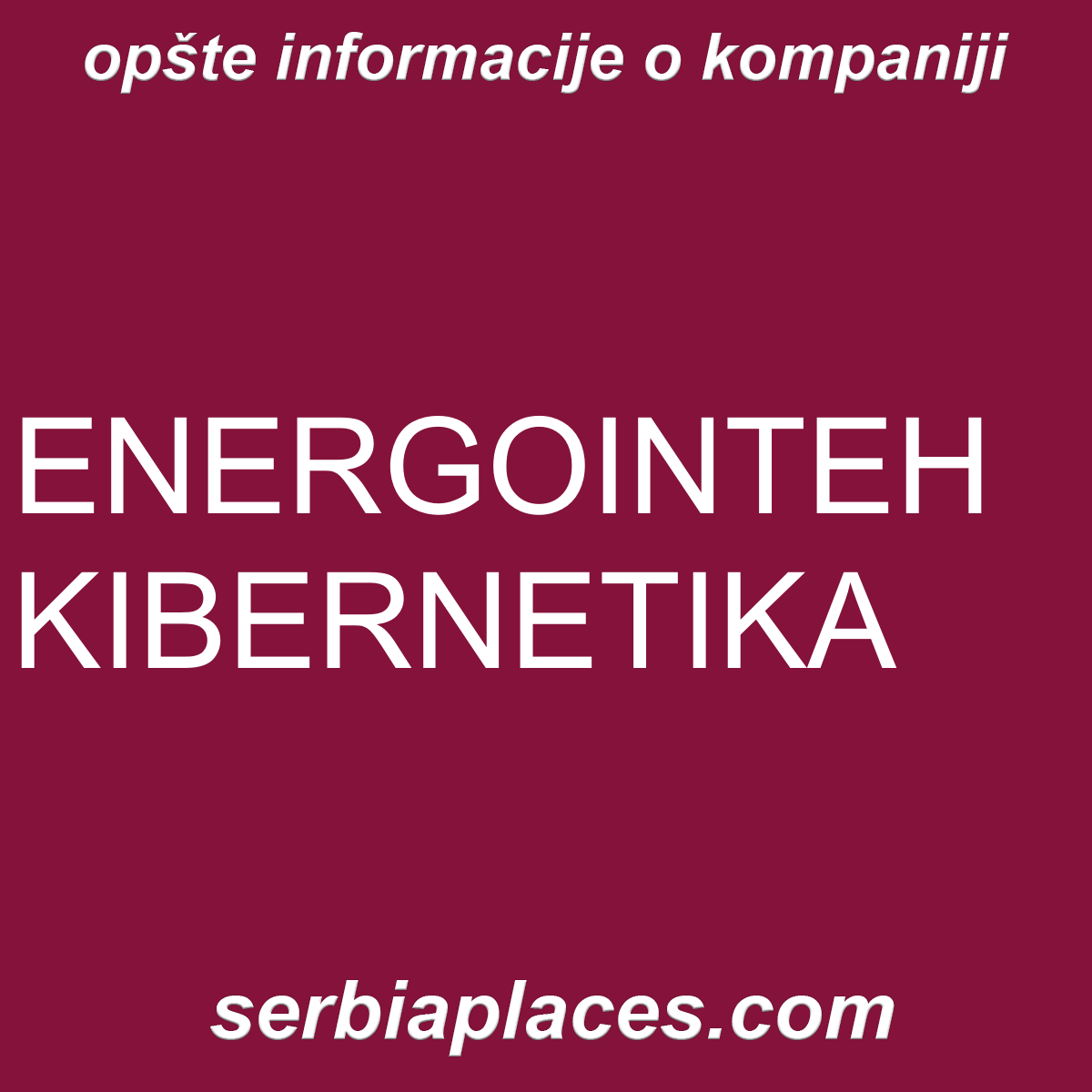 ENERGOINTEH KIBERNETIKA