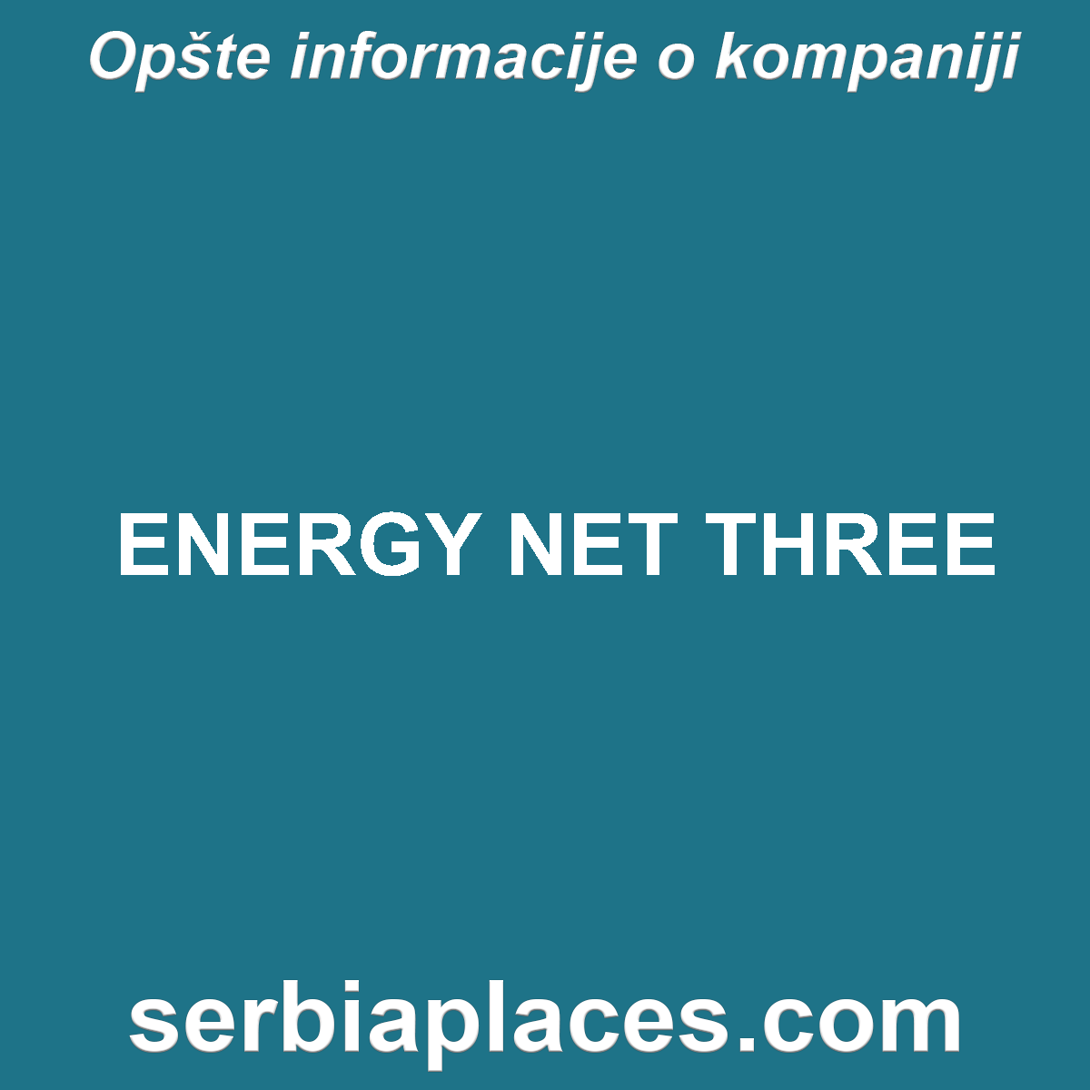ENERGY NET THREE