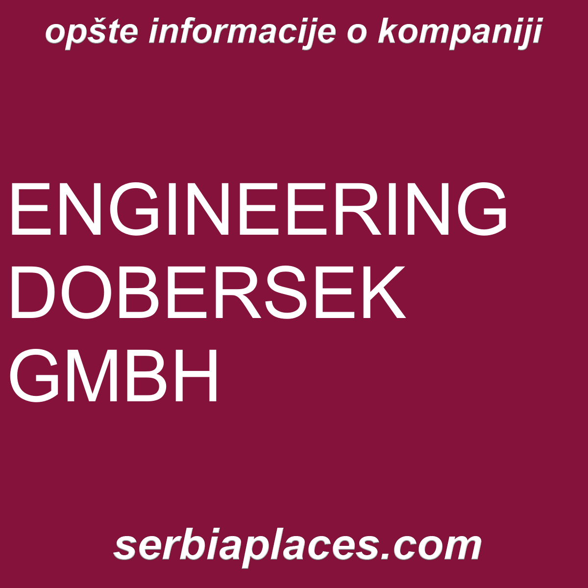 ENGINEERING DOBERSEK GMBH