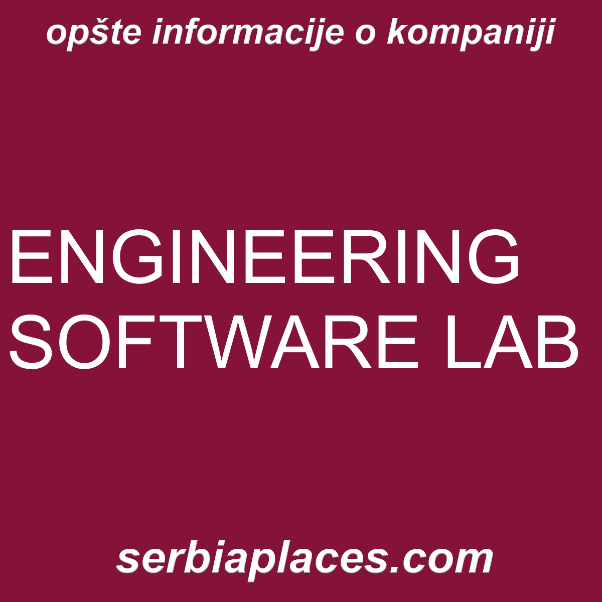 ENGINEERING SOFTWARE LAB
