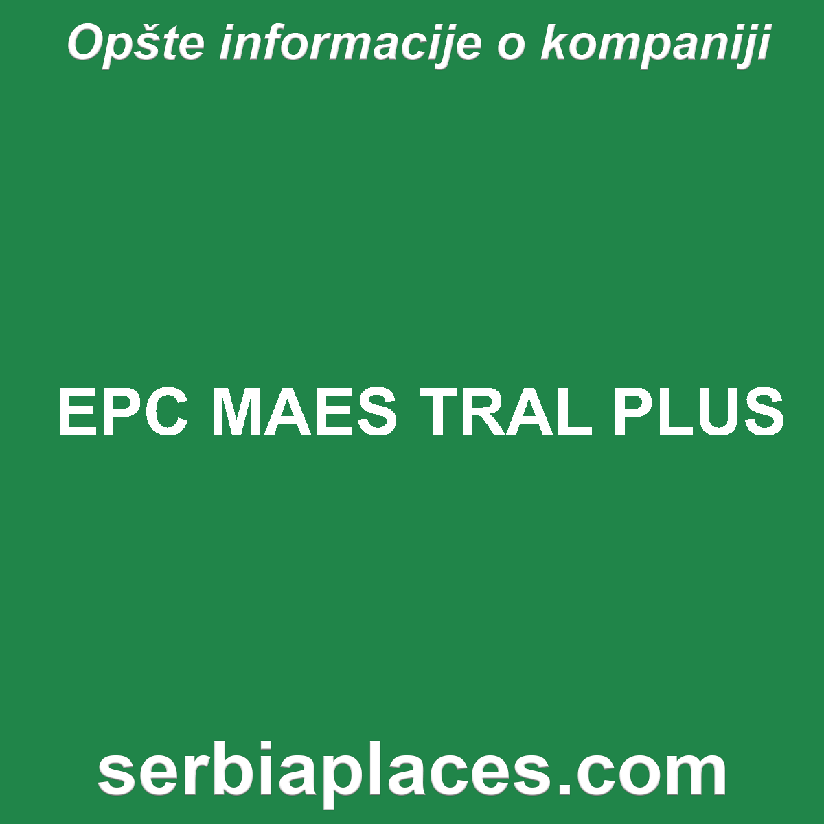 EPC MAES TRAL PLUS