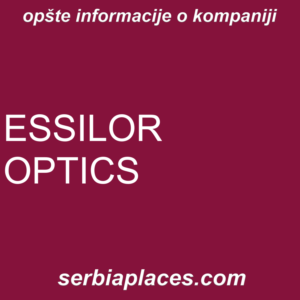 ESSILOR OPTICS