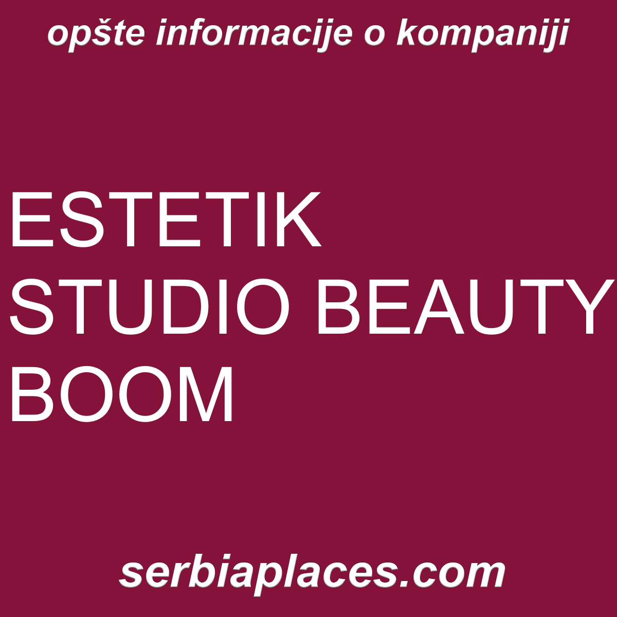 ESTETIK STUDIO BEAUTY BOOM