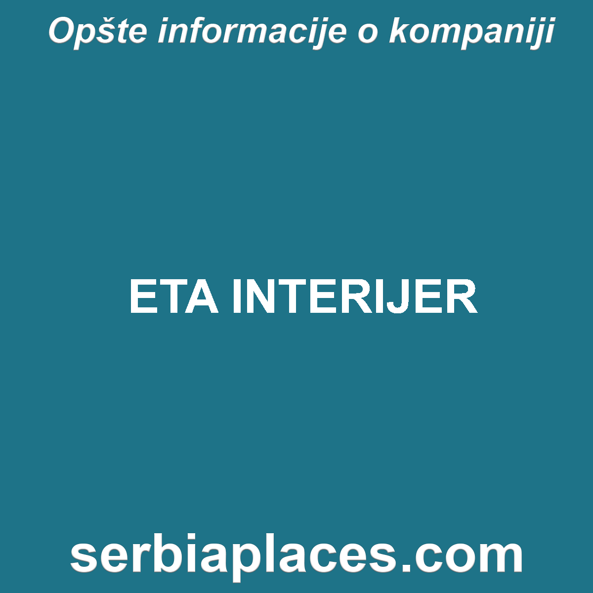 ETA INTERIJER