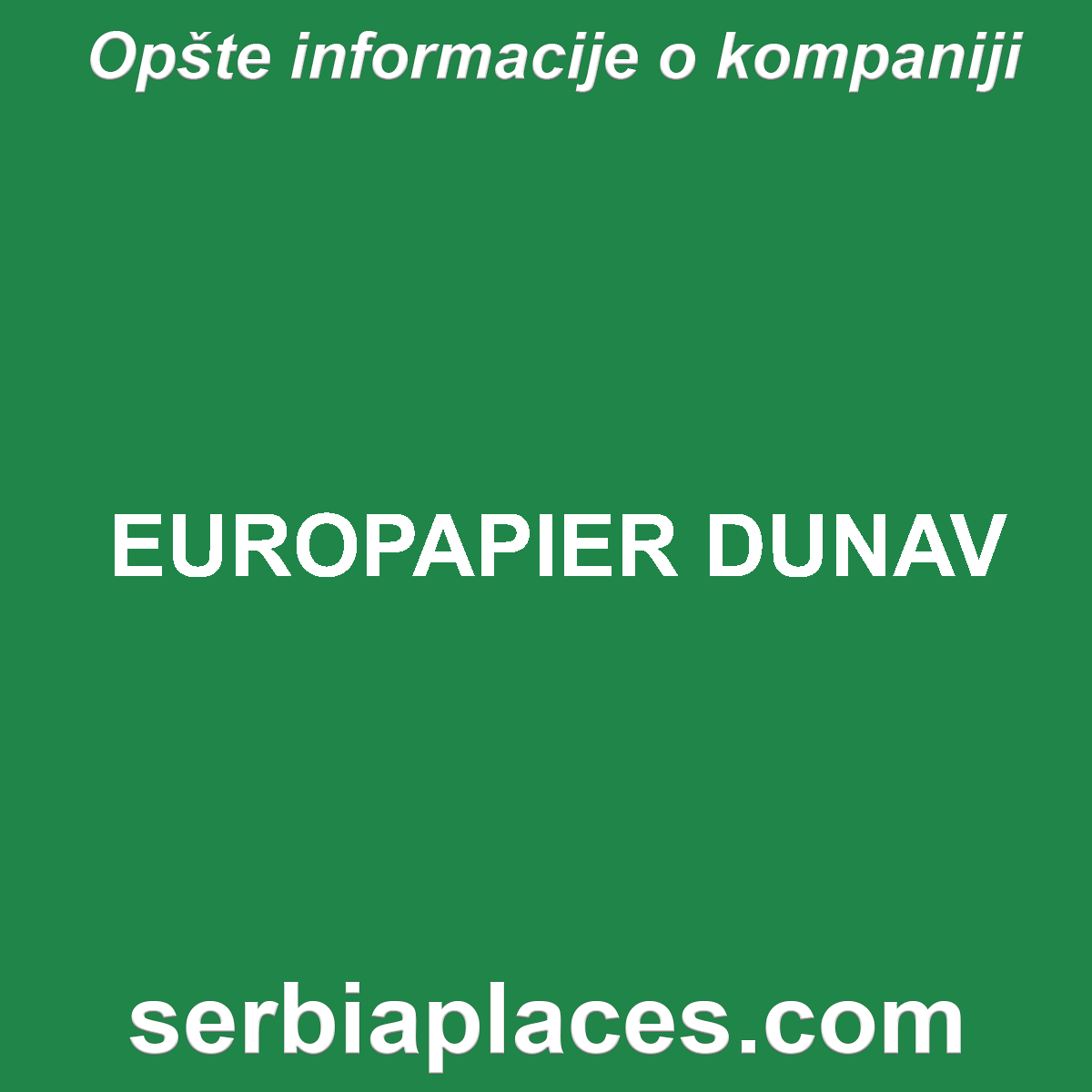 EUROPAPIER DUNAV