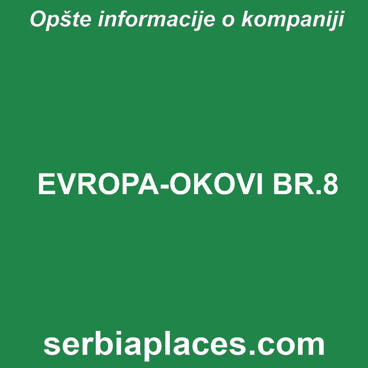 EVROPA-OKOVI BR.8