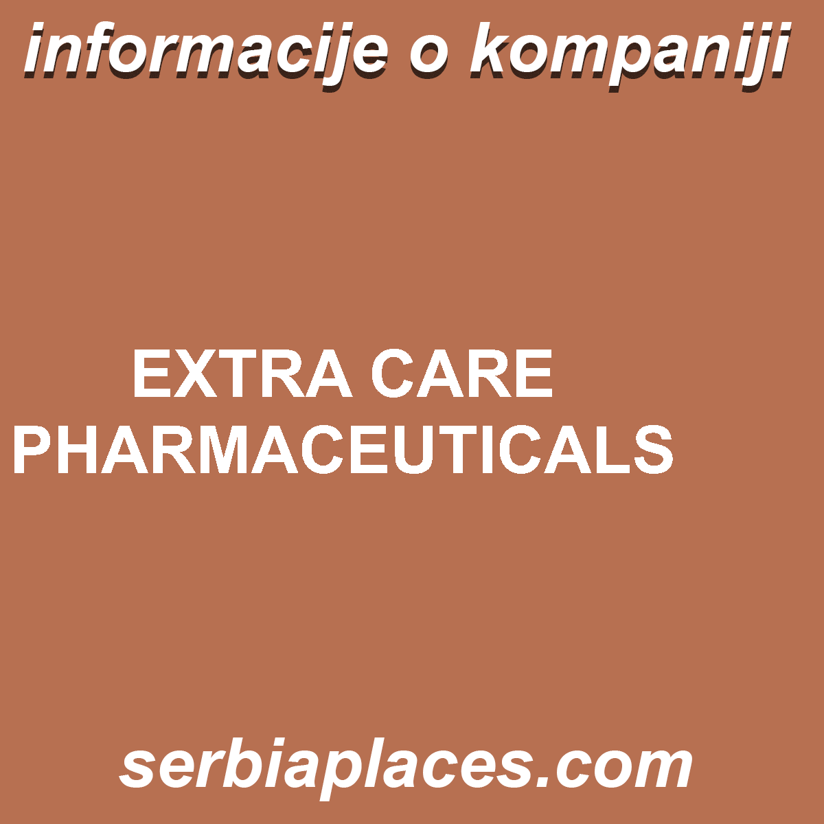 EXTRA CARE PHARMACEUTICALS