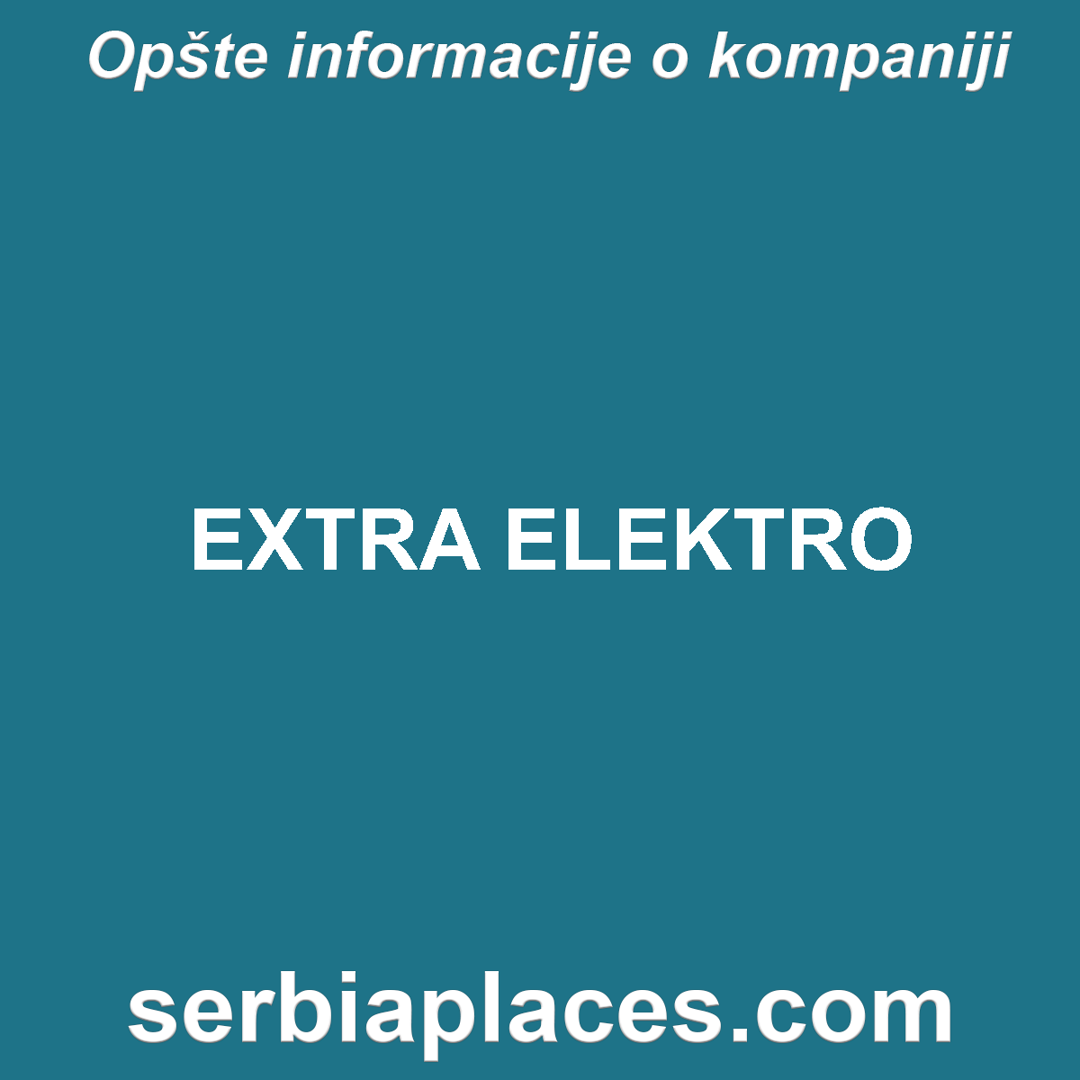 EXTRA ELEKTRO
