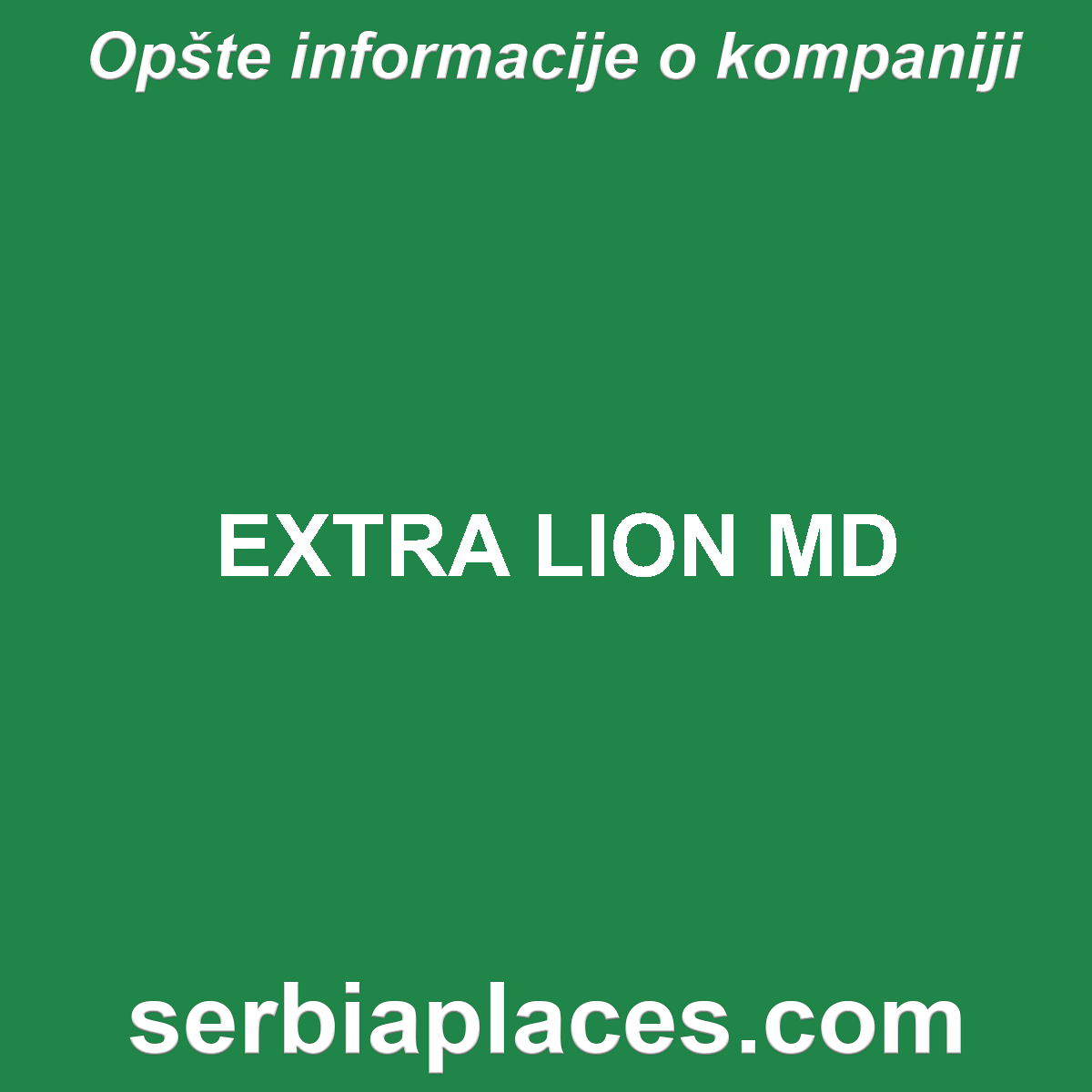 EXTRA LION MD