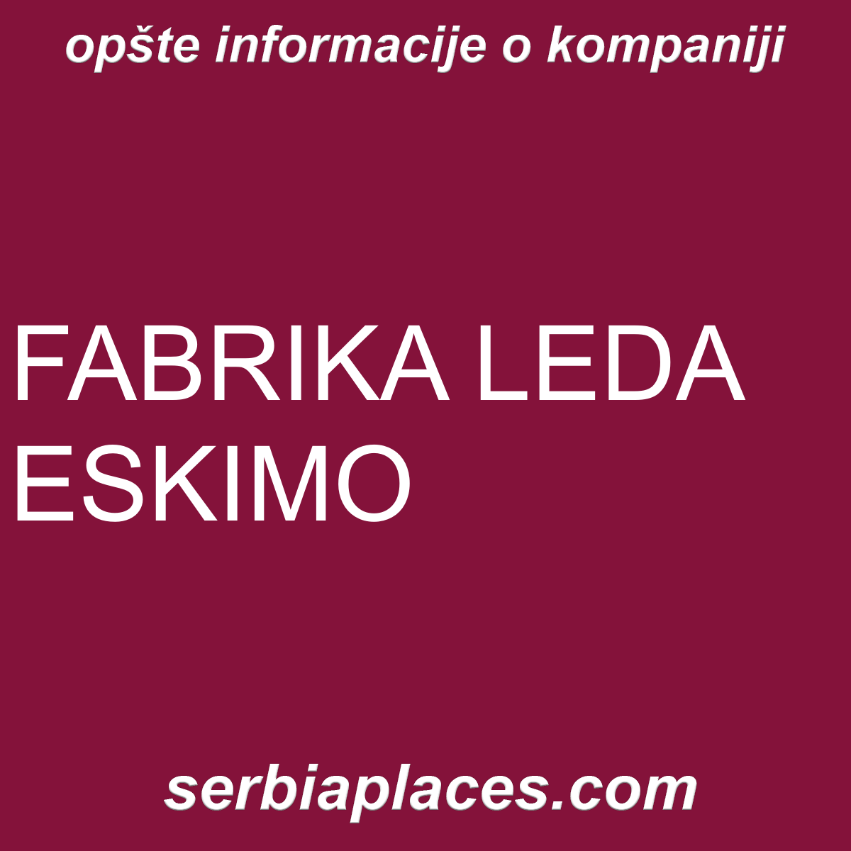 FABRIKA LEDA ESKIMO