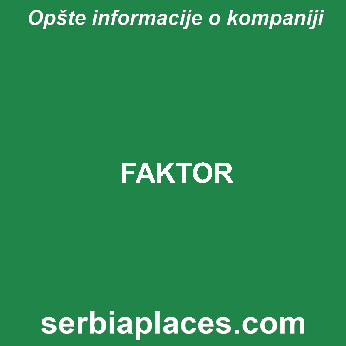 FAKTOR