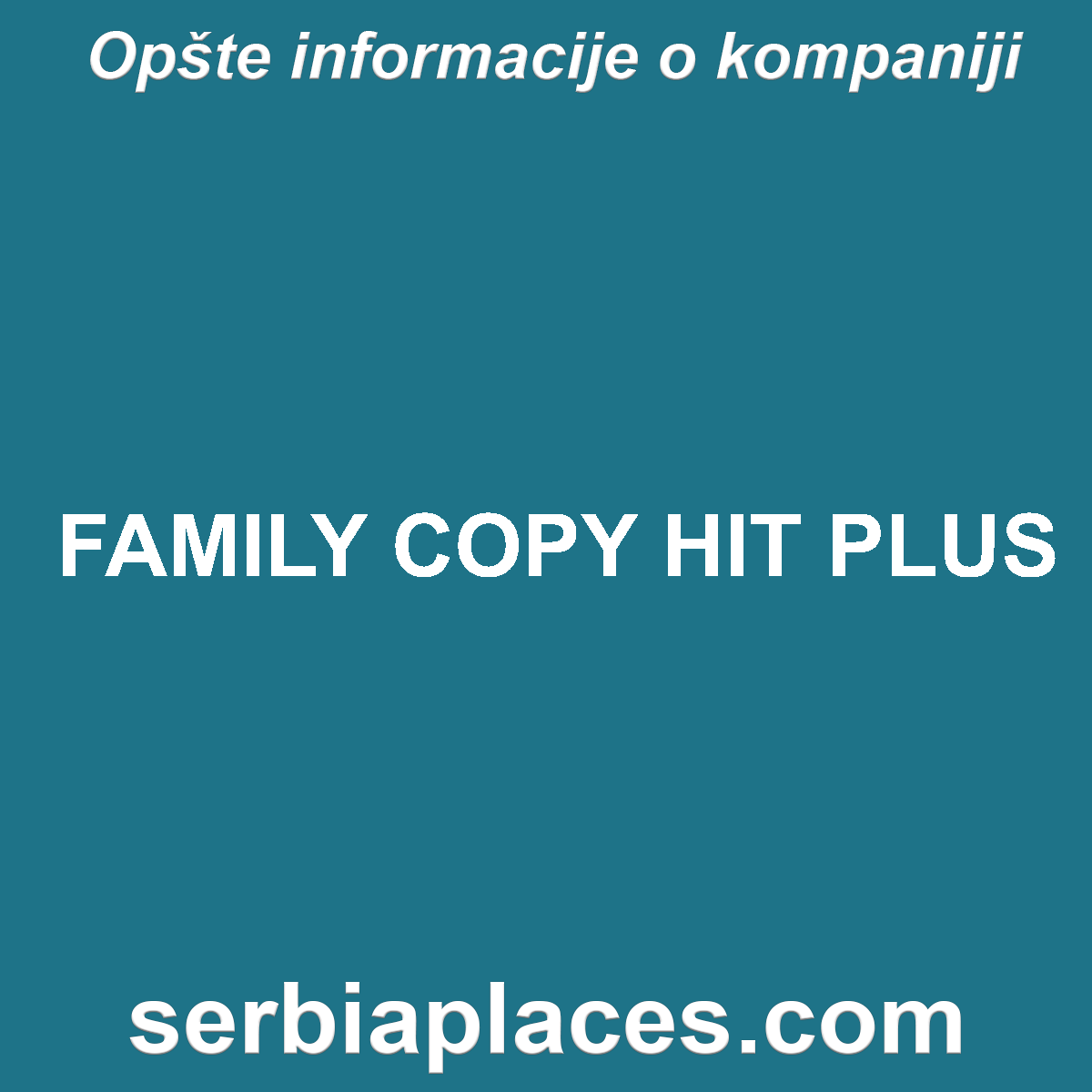 FAMILY COPY HIT PLUS