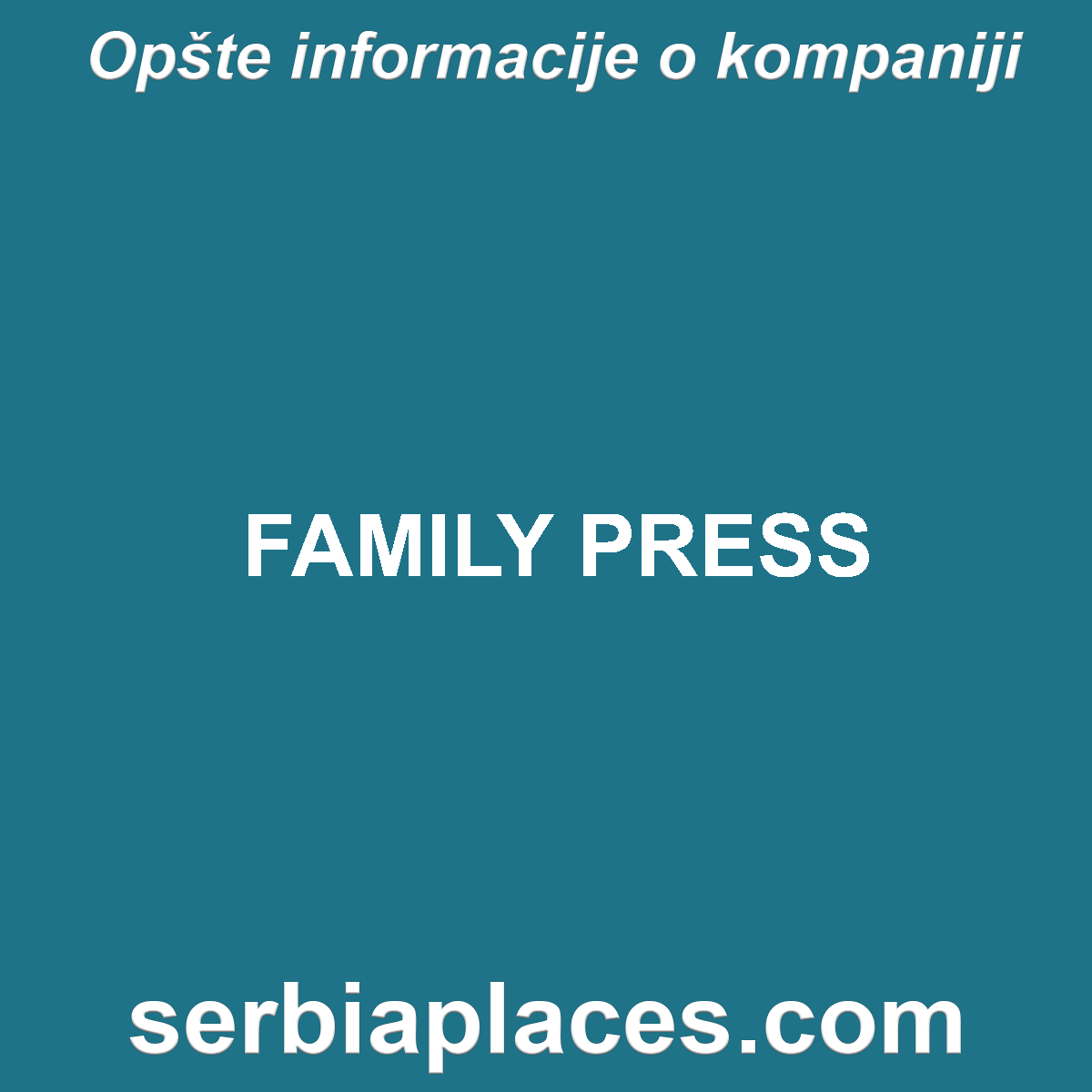 FAMILY PRESS