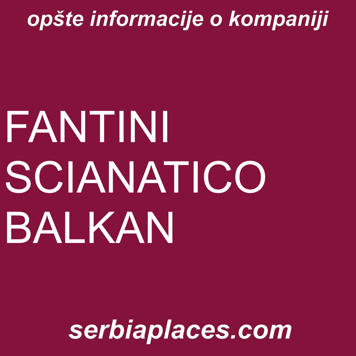 FANTINI SCIANATICO BALKAN