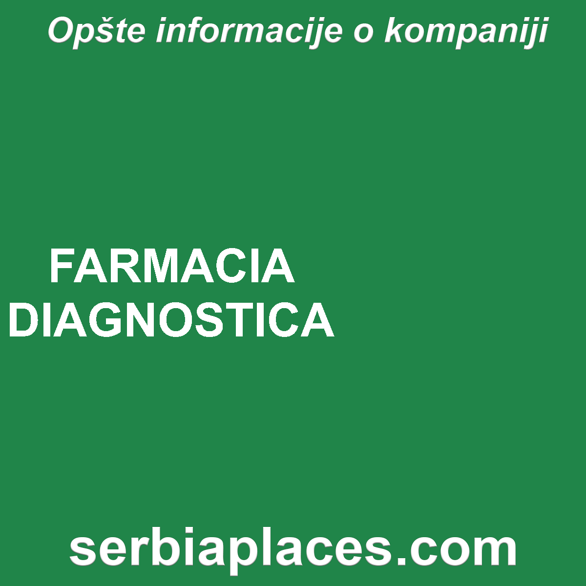 FARMACIA DIAGNOSTICA
