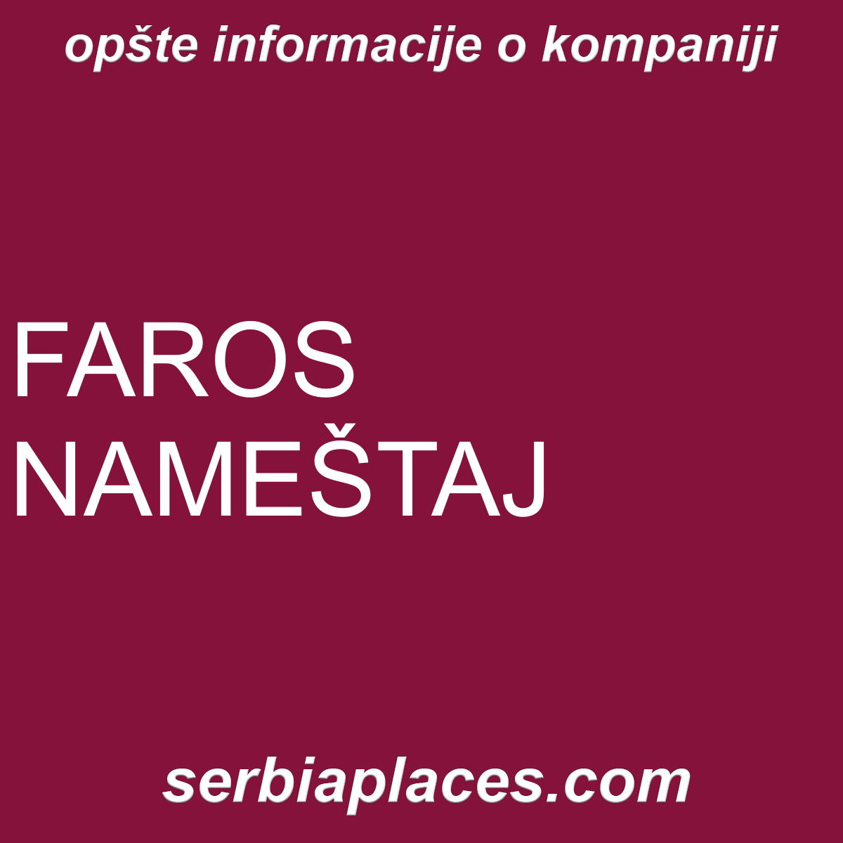 FAROS NAMEŠTAJ