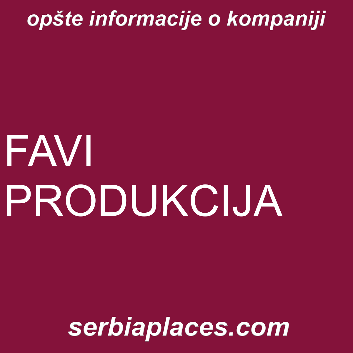 FAVI PRODUKCIJA