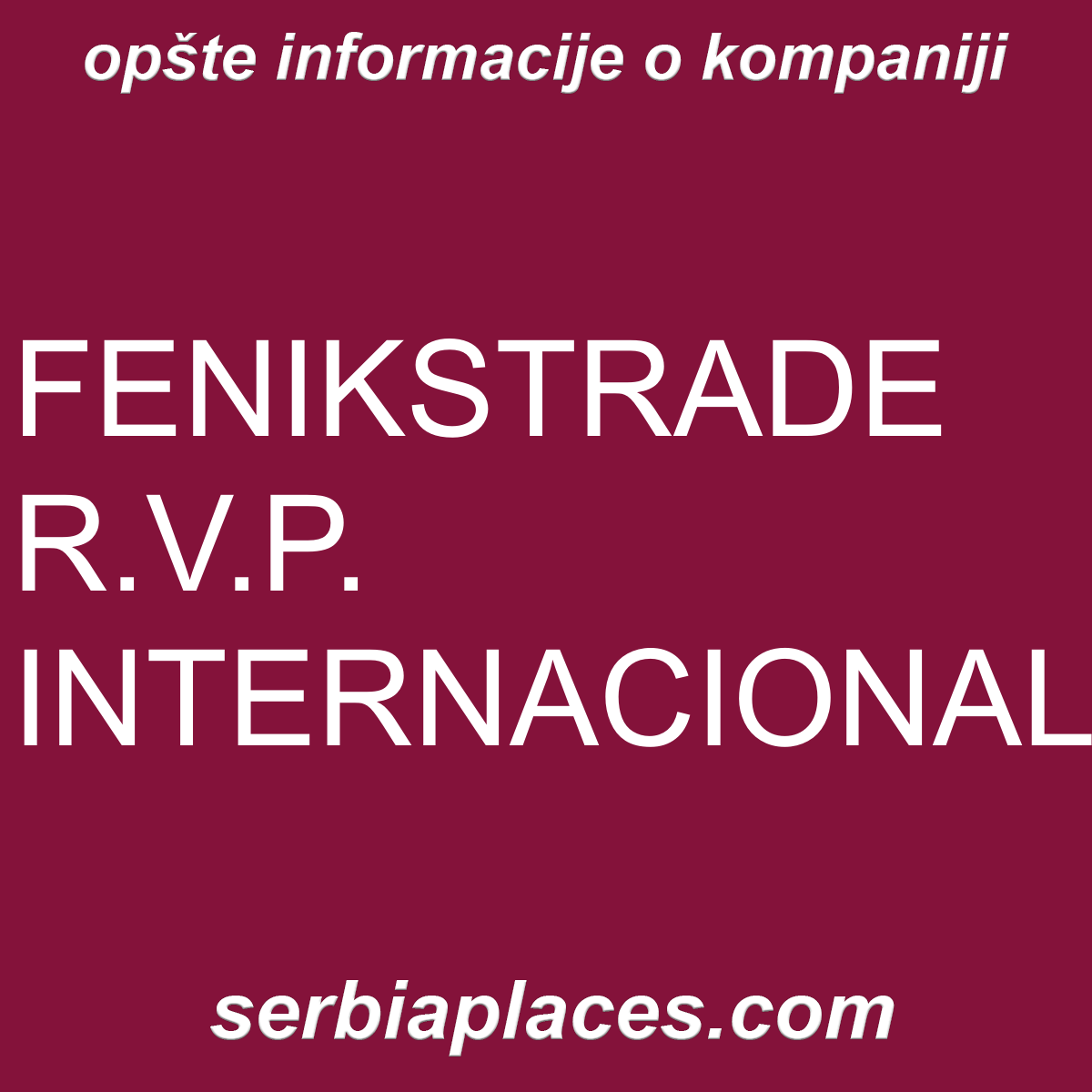 FENIKSTRADE R.V.P. INTERNACIONAL