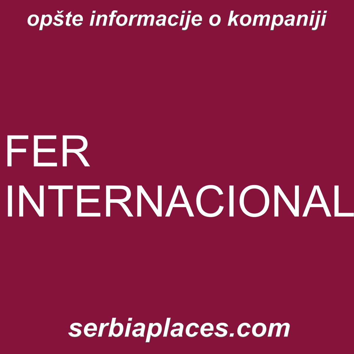 FER INTERNACIONAL