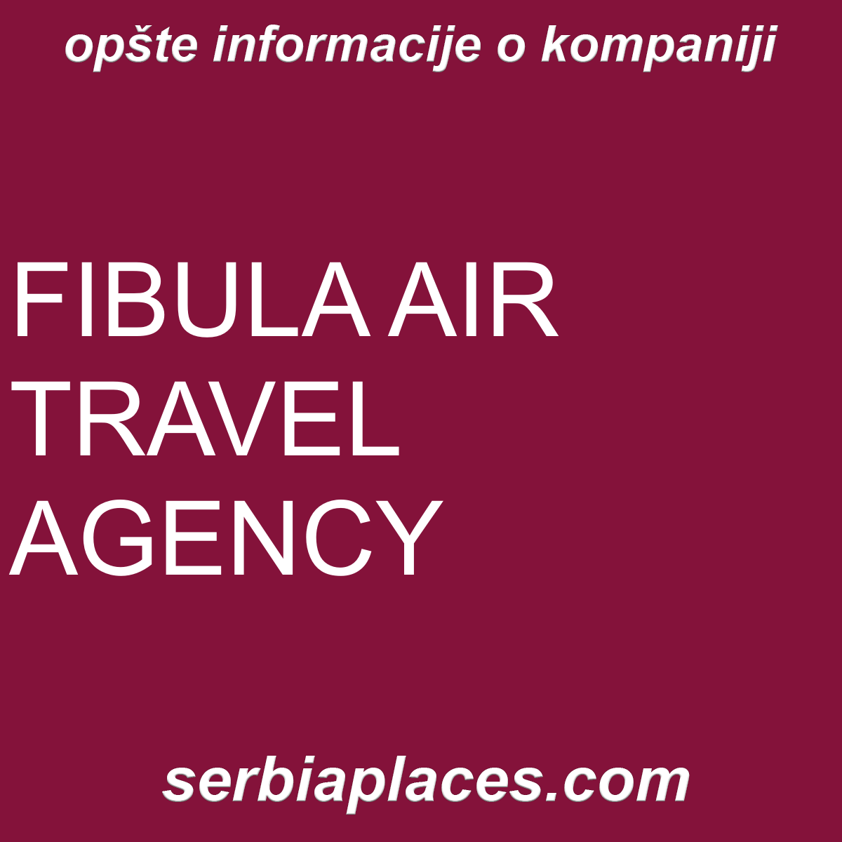 FIBULA AIR TRAVEL AGENCY