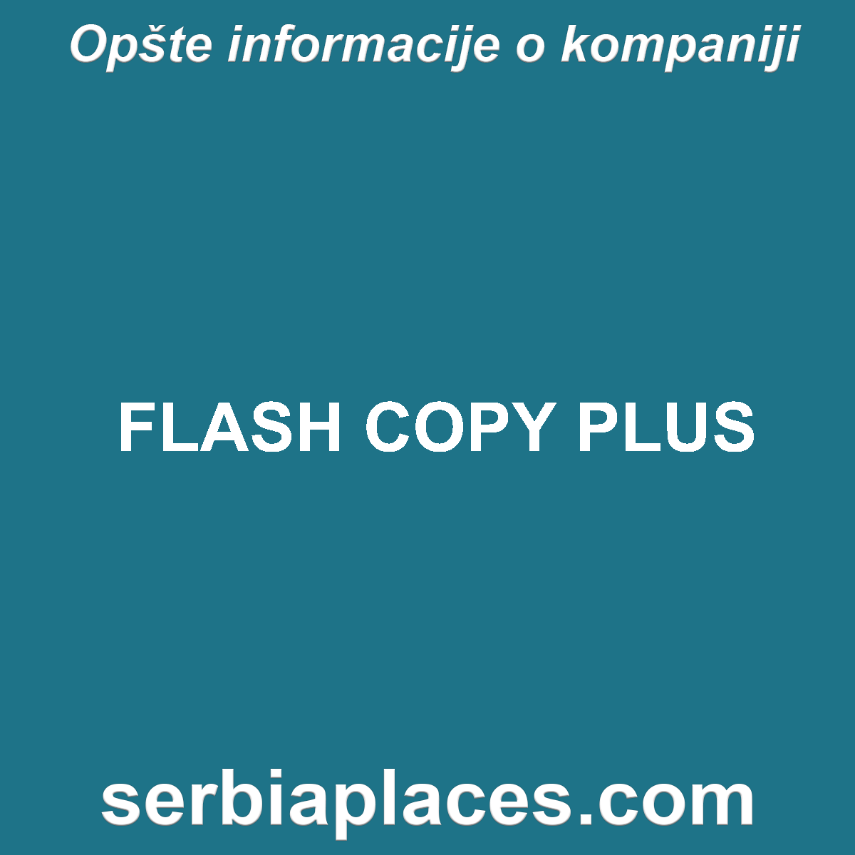 FLASH COPY PLUS