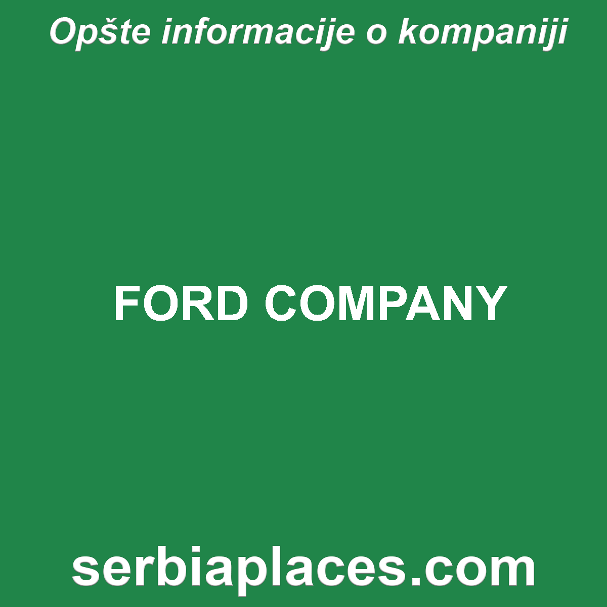 FORD COMPANY